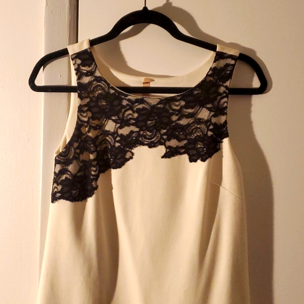 Bailey cocktail dress with a leather hem